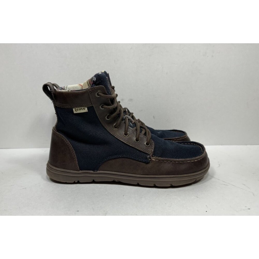 Lems Men's Stylish Brown and Blue Boots